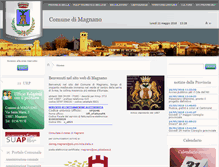 Tablet Screenshot of comune.magnano.bi.it